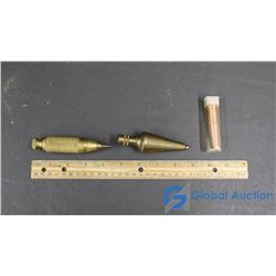 Cutting Torch Tip ( y 16K15 4203 Purox 4) and 2 Plumb Bobs - Herculese 10