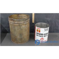 Large Tin and Autopar Anti-Freeze