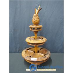 3 Tiered Wooden Serving Platter