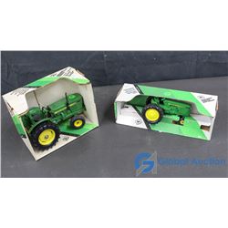 1:32 Scale Die Cast Ertl John Deere Toy Tractor and 1:16 Scale Die Cast Ertle John Deere Toy Tractor