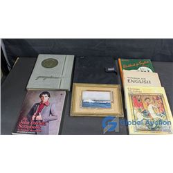 University Saskachewanensis, John Travolta Scrap Book, Workbook For English Grade 6, etc.