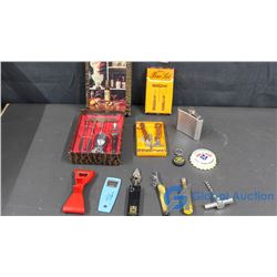 Variety of Barware - Bottle Openers, Wine Openers, Flask, etc