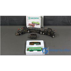 Vintage Model Toy Train & Box Of Classic Streetcars