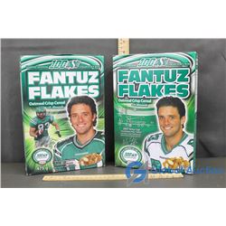 Roughrider Collectors Fantuz Flakes Cereal Boxes - Unopened