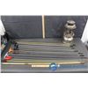 Image 1 : Assorted Gun Cleaning Rods & Lantern (Glass Broken)