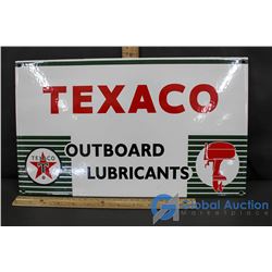 Texaco Outboard Lubricants Porcilain Sign