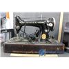 Image 2 : Singer Sewing Machine with Wooden Case