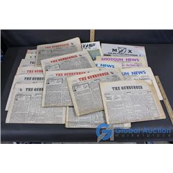 Newspapers - The Gunner 1978- 1985, Shot Gun News 1967, etc.