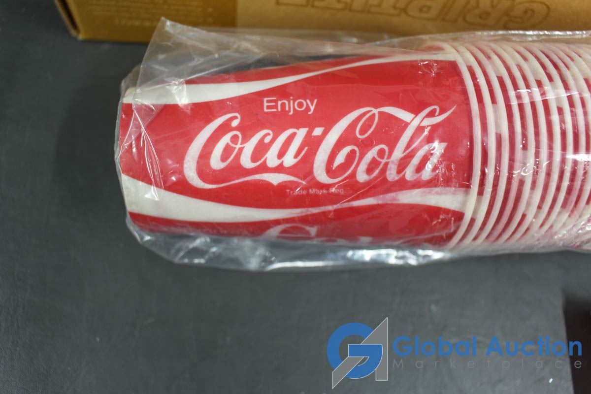 Sleeve of Coke Cups W/ Lily Griptite Lids, Target Board and Cribbage Board