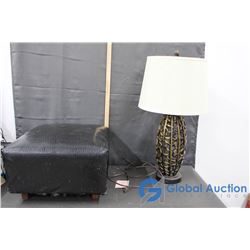 Lamp & Ottoman