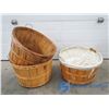 Image 4 : Metal Shortening Bucket& 3 Planter Baskets
