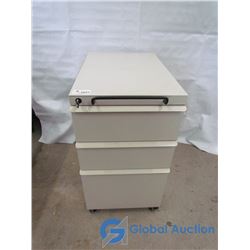 Drawer Filing Cabinets with Key on Wheels