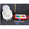 Image 1 : Toddler Training Potty, & Fisher-Price Xylophone