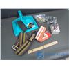 Image 1 : 2 Fabric Belts, Hockey Cards in Clear Case, Dust Pan With Brush, & Hardware