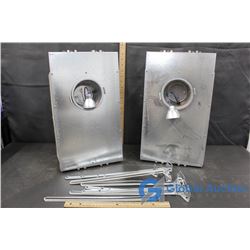 2 Contrast Lighting Housing Units with Extra Brackets