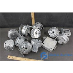 12 Octogon Electrical Boxes & 1 Square Box