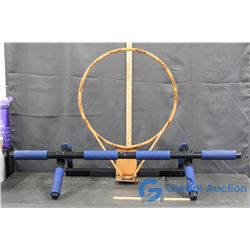 Attachable Basketball Hoop & Chin-up Bar for Door Frame