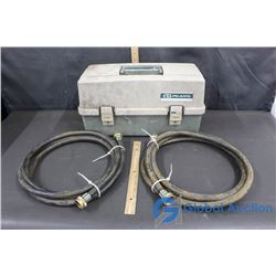 Plano Tackle Box & 2 Gas Line Hoses