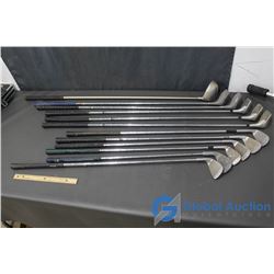 11 Assorted Righthanded Golf Clubs (Drivers,Wedges, Etc)