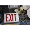Image 2 : Emergency Exit Sign and Lights, and 3 Ceiling Speakers