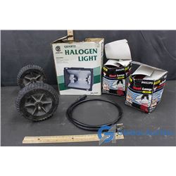 Quartz Halogen Light, 175W Heat Lamp Bulbs, Toy Tires, etc