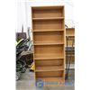 Image 2 : Brown Bookshelf with Adjustable Shelves
