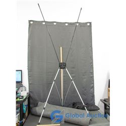 Advertising Tri Pod Easel & Floor Rug