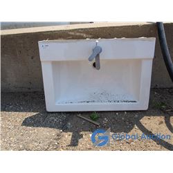 Porcalain Sink - Hairline Cracks W/ Tap