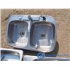 Image 4 : (3) Stainless Steel Double Sinks