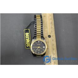 Benrus Quartz W/ Date Wrist Watch - New Battery