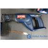 Image 2 : Roybi 18 Volt Cordless Tools - Reciprocating Saw, Flash Light, Impact Drill, Sander, Router, and Rad