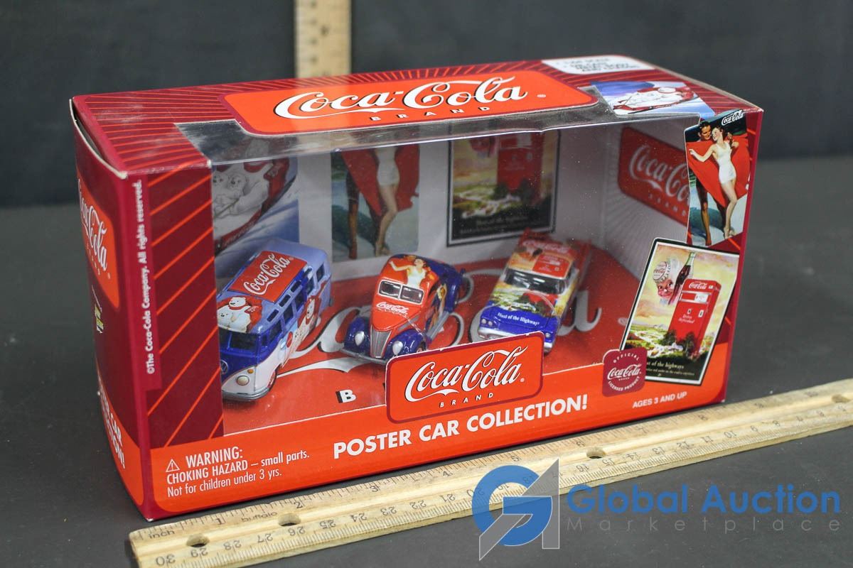 CocaCola Brand Poster Car Collection 164 Scale DieCast Metal Bodies