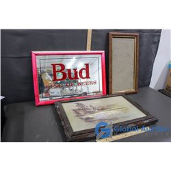 Frames, Bud King of Beers Mirror Advertisement
