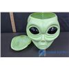 Image 7 : Plastic Santa Clause (2), Green Plastic Motorcycle Toy and Alien Pops Head