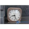Image 2 : (2) Westclox Alarm Clocks and Wall Hanging Caddy