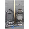 Image 3 : (2) Barn Lanterns - One Beacon w/Globe, One w/Out Globe