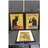 Image 1 : (3) Framed French Liquor Prints