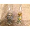 Image 1 : Blue Bird & Yellow Rose Mini Oil Lamps
