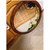 Image 1 : Oak Framed Decorative Mirror 26"