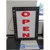 Image 1 : Light-up Open Sign 36"w x 48"h x 5"d