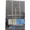 Image 1 : White Clothes Drying Rack, Chrome Towel Rack, and Parts for a Double Garment Rack