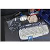 Image 2 : Pepsi Cola Plastic Crate, Microsoft Web Cam, Desk Mike, Keyboard, etc.