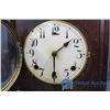 Image 3 : Silver Look Bowl & Wooden Mantel Clock