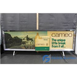 Cameo & Peter Jackson Metal & Cardboard Advertisment