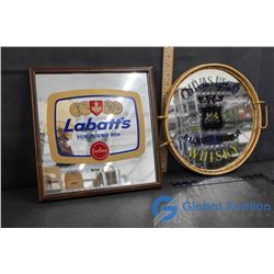 Labatt's Beer Glass Picture & Chivas Regal Glass Tray