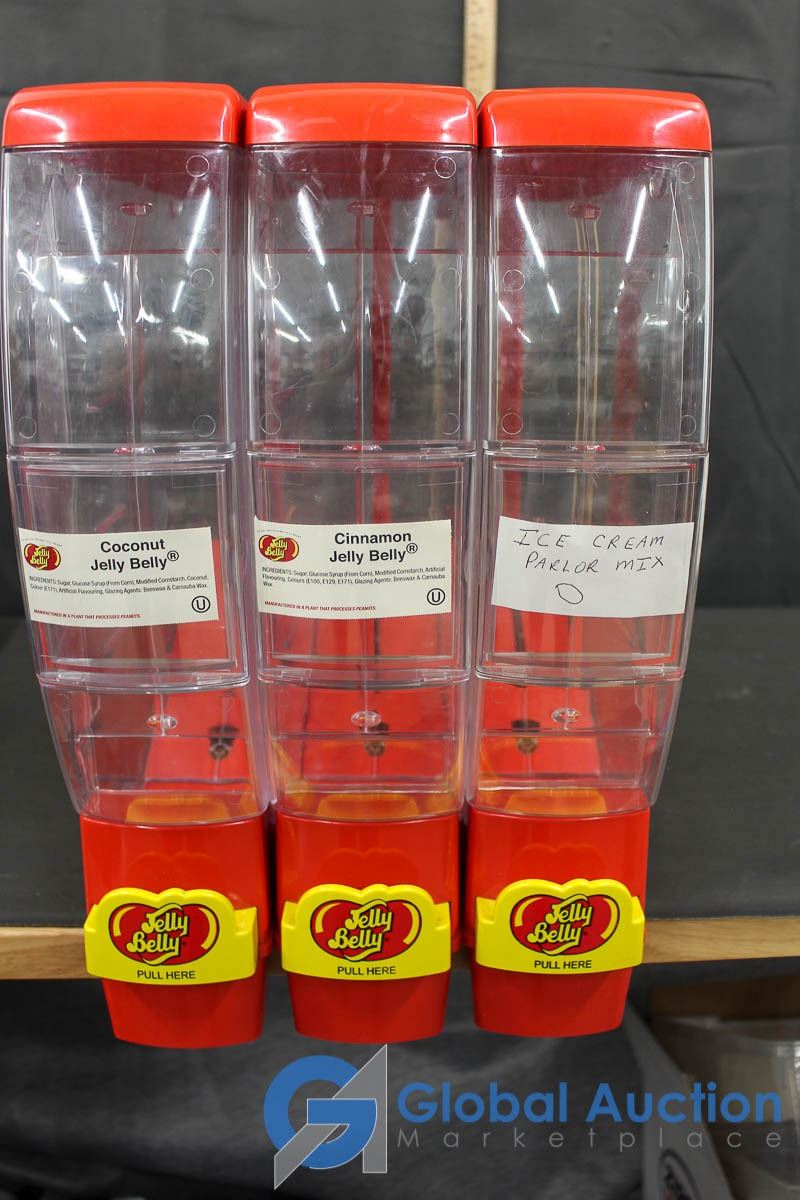 (3) Jelly Belly Dispensers