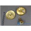 Image 2 : Misc. Brass Decor: Coin Bank Counter, Bell, Mini Bathtub, "Whatever" Sign
