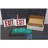 Image 1 : 2 Light up Exit Signs & Corbin Door Closer