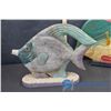 Image 2 : (2) Large Wooden Fish