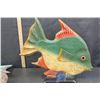 Image 4 : (2) Large Wooden Fish